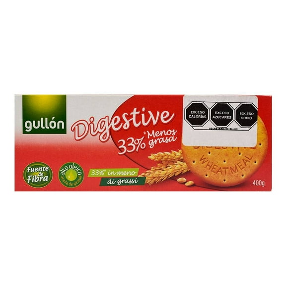 Galletas Gullón Digestive dietéticas 33% menos grasa 400 g