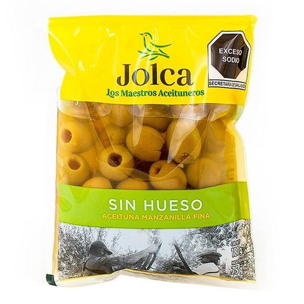 Aceituna verde Jolca manzanilla fina sin hueso 180 g