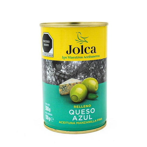 Aceitunas verdes Jolca rellenas de queso azul 300 g