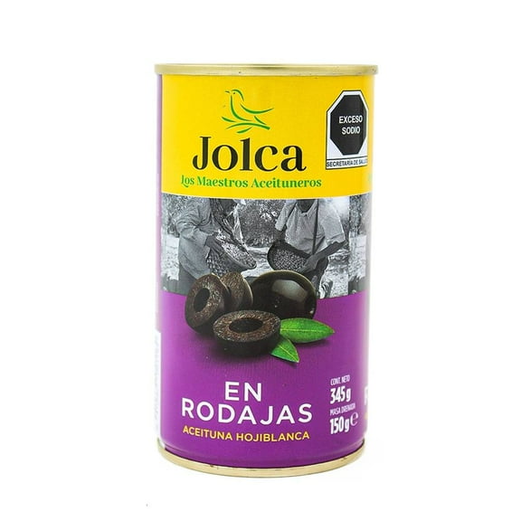 Aceitunas negras Jolca clásicas en rodajas 345 g