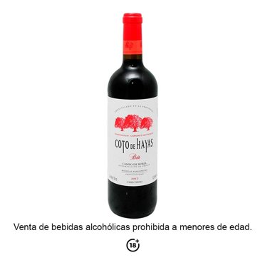 Vino Tinto Coto de Hayas 2017 roble 750 ml