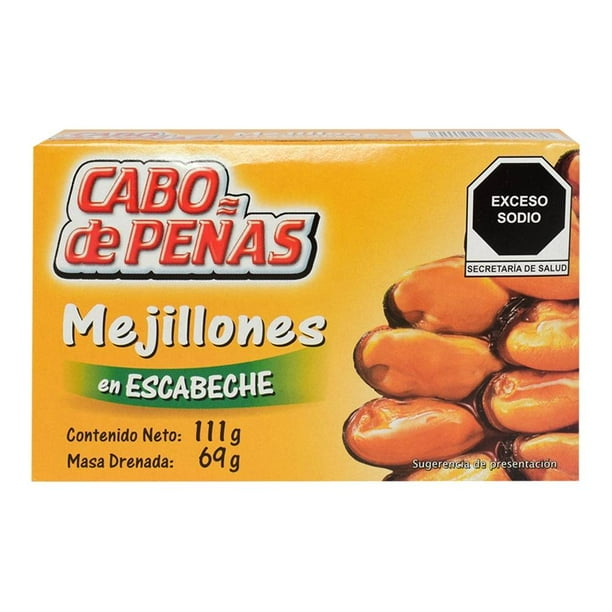 Mejillones Cabo de Peñas en escabeche 111 g