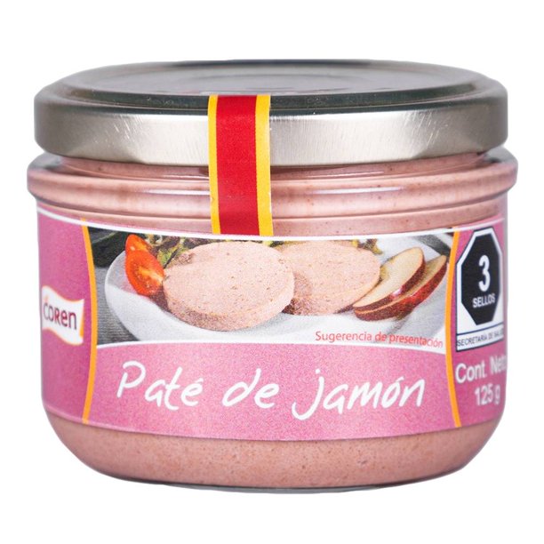 Paté hígado de cerdo Louriño de jamón 125 g
