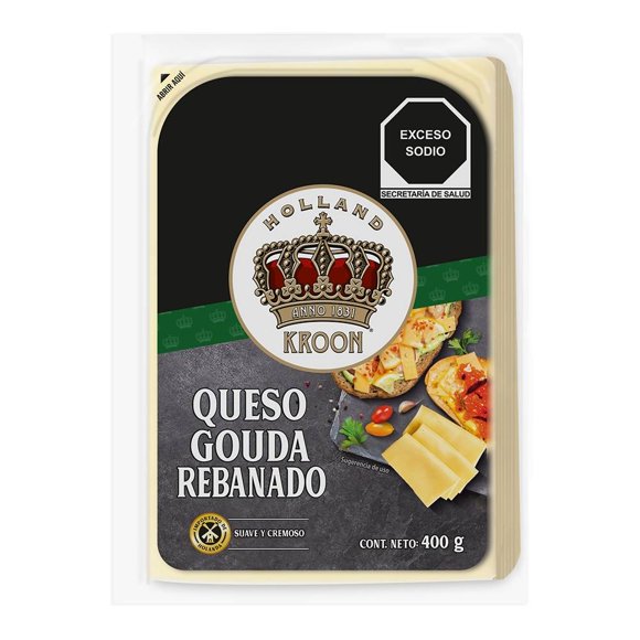 Queso gouda Holland Kroon rebanado 400 g