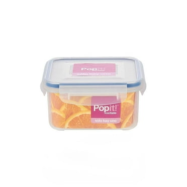 Contenedor Hermético Pop it Cuadrado de 830 ml