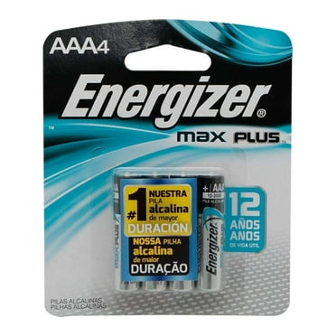 Pilas alcalinas Energizer max plus AAA4  4 pzas