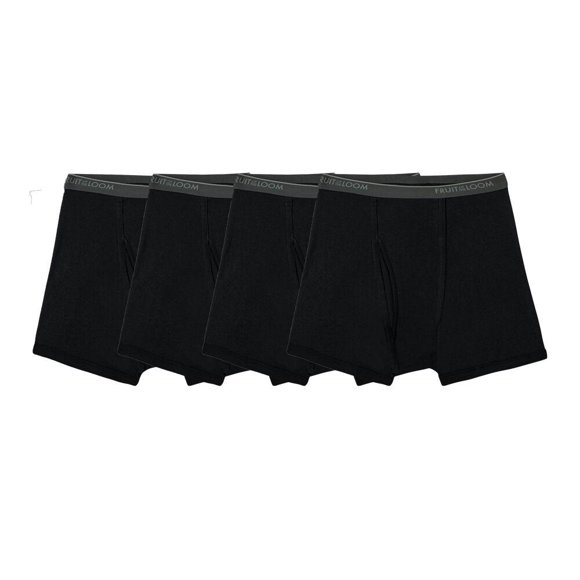 Bóxer Fruit Of The Loom para Hombre, Trunk Low Rise Negro 4 Piezas Talla M