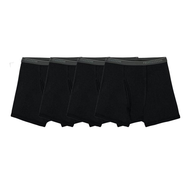 Bóxer Fruit Of The Loom para Hombre, Trunk Low Rise Negro 4 Piezas Talla M