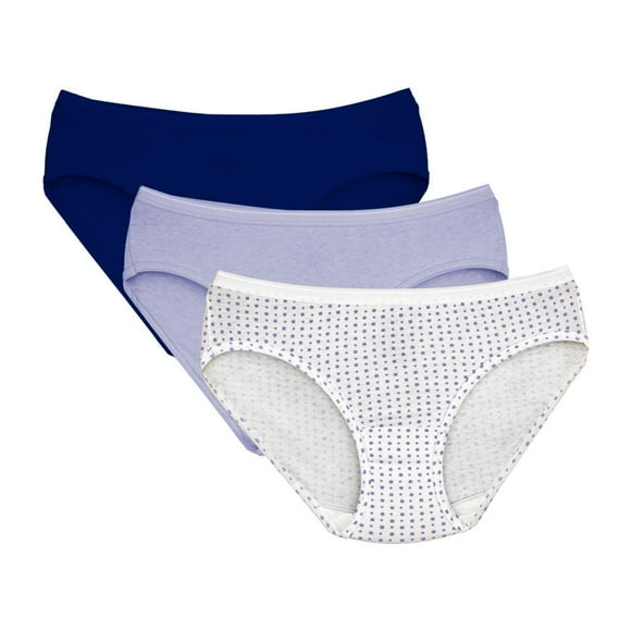 Pantaleta Fruit Of The Loom para Mujer, de Algodón TIpo HIpster 3 Piezas Multicolor Talla 7