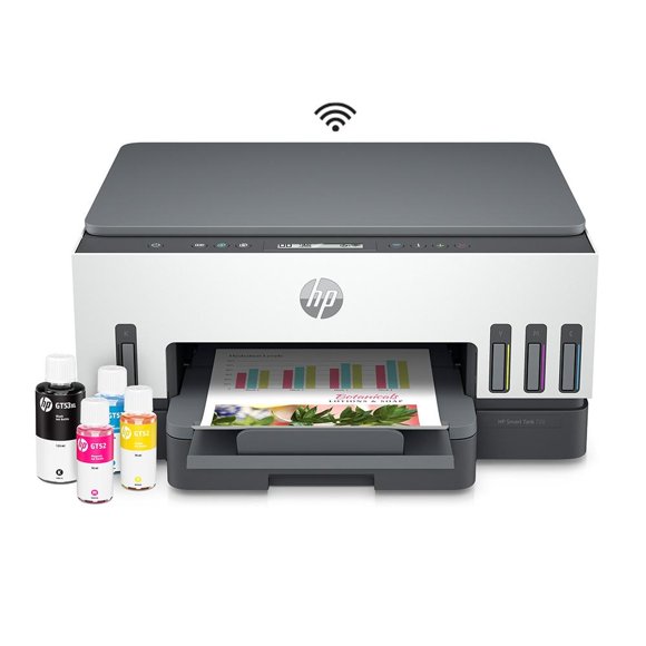 Impresora Multifuncional HP Smart Tank 720 de Tinta Continua Impresión a Color Wi-Fi Smart App Dúplex