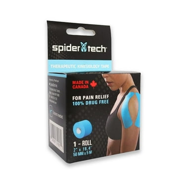 Cinta Kinesiológica Spidertech 2 Pulgadas Azul