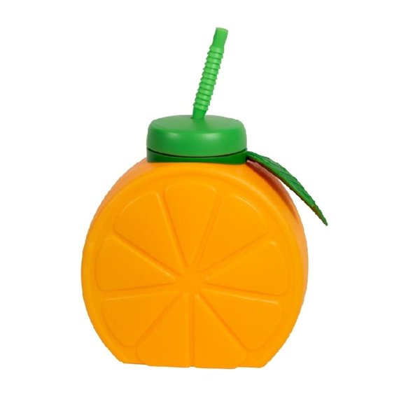 Vaso Con Popote Cool Gear Naranja 1.66 l