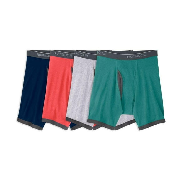 Bóxer Fruit Of The Loom para Hombre, Ajustado Low Rise Multicolor 4 Piezas Talla G