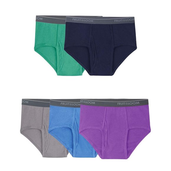 Trusa Fruit Of The Loom para Hombre, Low Rise Negro 5 Piezas Talla G