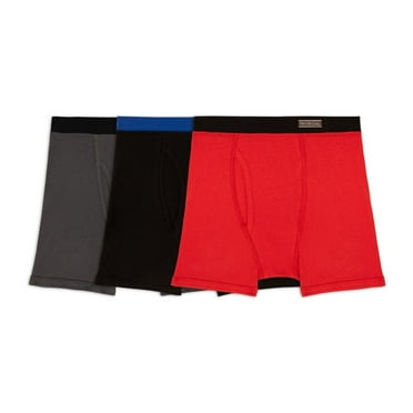 Bóxer Fruit Of The Loom para Niño, Básico de Algodón Pack 3 Piezas Multicolor Talla G