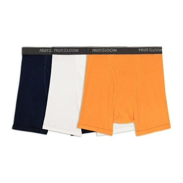 Bóxer Fruit Of The Loom para Niño, Básico de Algodón Pack 3 Piezas Multicolor Talla CH
