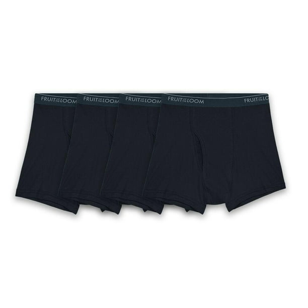 Bóxer Fruit Of The Loom para Hombre, Trunks Negro 4 Piezas Talla G