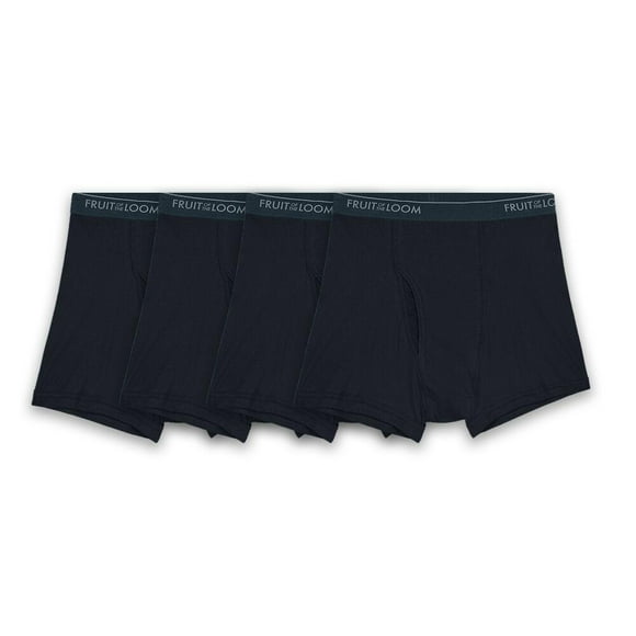 Bóxer Fruit Of The Loom para Hombre, Trunks Negro 4 Piezas Talla M