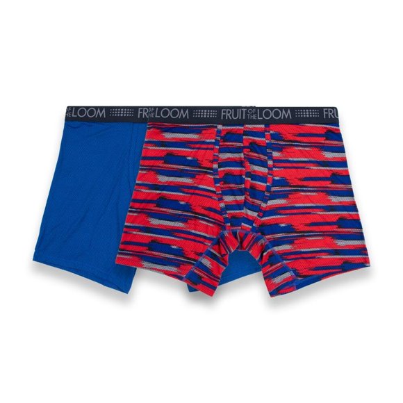 Bóxer Fruit of the Loom para Hombre, Ajustable Breathable Micro-Mesh 2 Piezas Talla EG