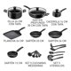 thumbnail image 2 of Batería de Cocina T-fal Easy Care 20 Piezas Negra, 2 of 4