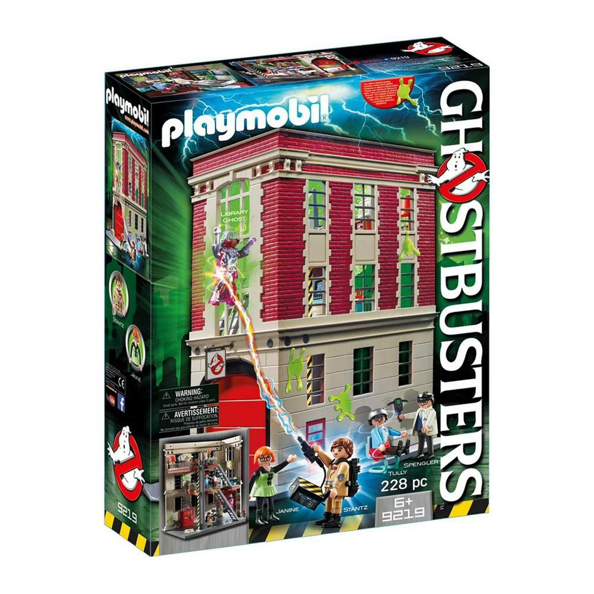 Cuartel Parque de Bomberos Playmobil Ghostbusters 228 Piezas