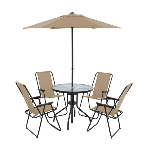 Desayunador Mainstays Redondo Beige 6 Piezas