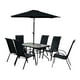 thumbnail image 1 of Set Desayunador Mainstays 8 piezas Negro con Sombrilla, 1 of 4