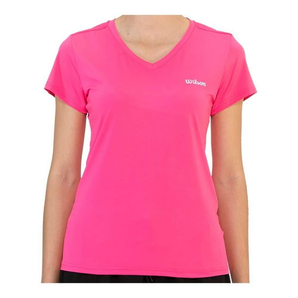 Playera Wilson para Mujer, Deportivo Fucsia Talla CH