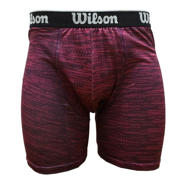 Bóxer Wilson para Hombre, Vino Estampado Talla CH