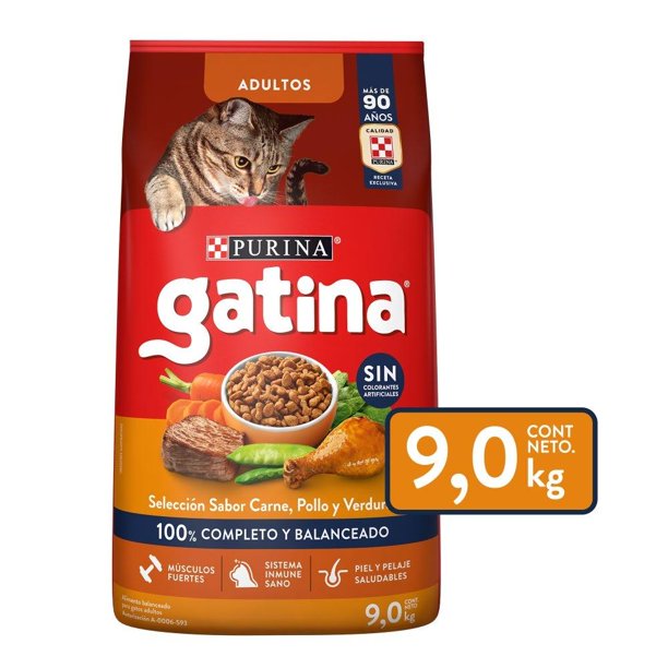 Croqueta para gato Gatina Original Adulto pollo 9kg