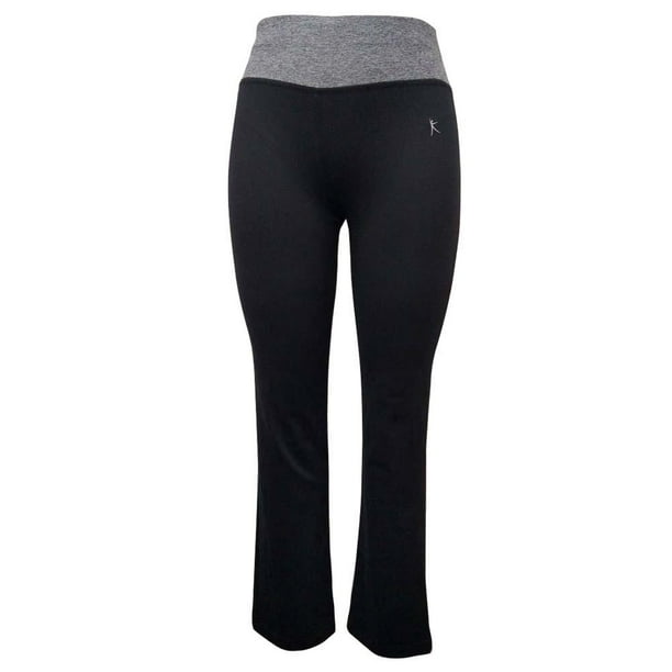 Pants Danskin para Mujer, Negro con Gris Talla G