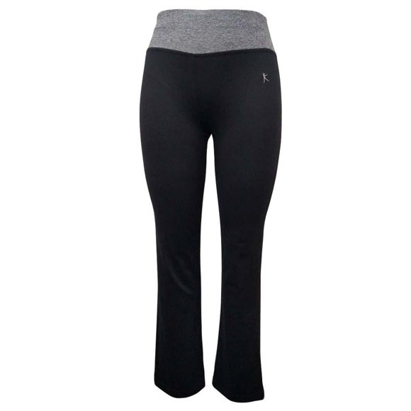 Pants Danskin para Mujer, Negro con Gris Talla EG