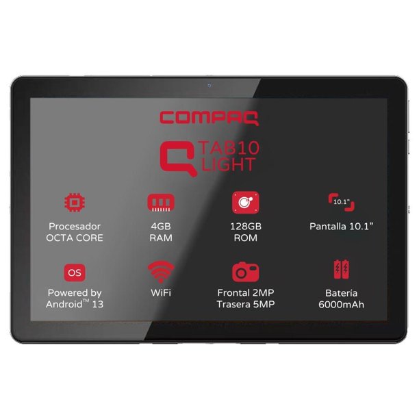 Tablet Compaq Qtab 10.1 Pulgadas 4GB Ram 128GB Rom con teclado Bluetooth