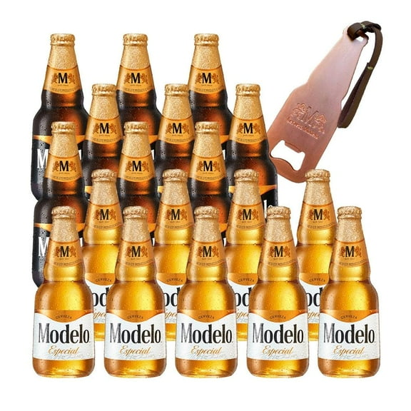 Cerveza Modelo 18 botellas 355 ml c/u + 1 Destapador