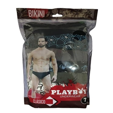 Bikini Playboy para Hombre, Multicolor Estampado 1 Paquete con 7 Piezas Talla EG