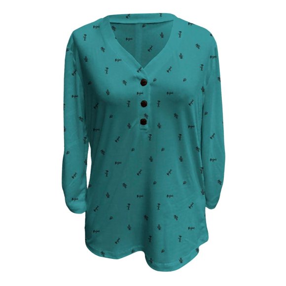 Blusa George Talla G con Botones Sage