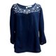 thumbnail image 1 of Blusa George Talla 40 Estampado Pecho Corte Plus Marino, 1 of 4