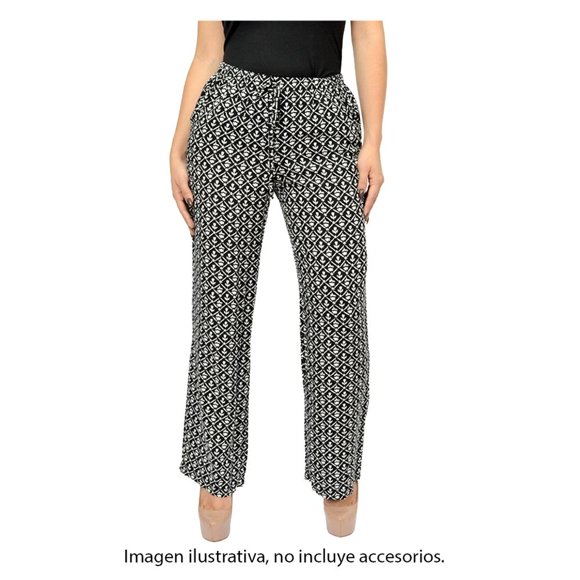 Pantalón George para Mujer, Estampado con Bolsas Talla 42