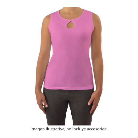 Blusa George Talla EG Escote Gota Brush Rosa