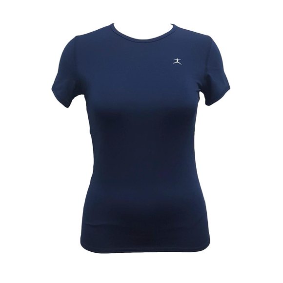 Playera Danskin para Mujer, Manga Corta Azul Talla  CH