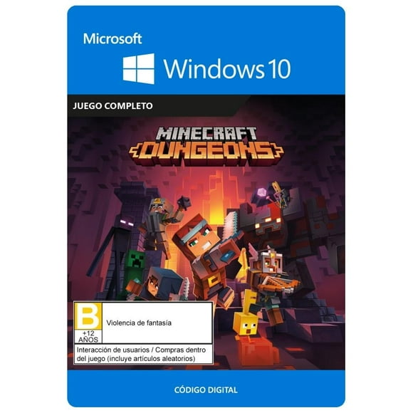 Minecraft Dungeons Microsoft Windows 10 Juego Digital