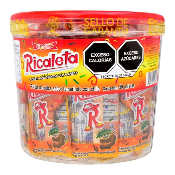 Paleta Ricaleta Tamarindo 50 pzas