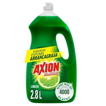 Lavatrastes Líquido Axion 100% Efectivo Arrancagrasa Aroma Limón 2.8 l