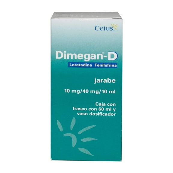 Dimegan-D 10 mg/40 mg/10 ml Jarabe 60 ml