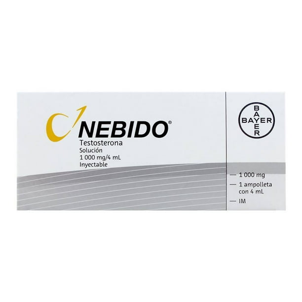 Nebido M 1000 mg/ 4 ml Solución Inyectable con 4 ml