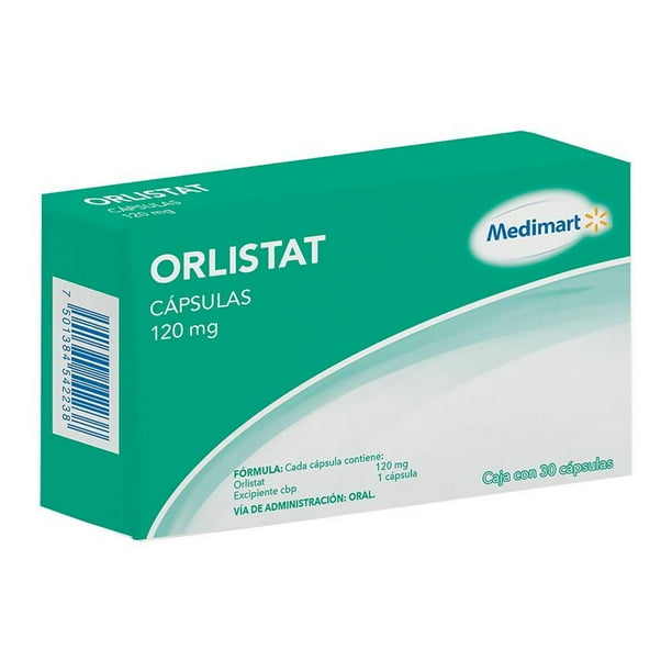 Orlistat 120 mg con 30 Cápsulas