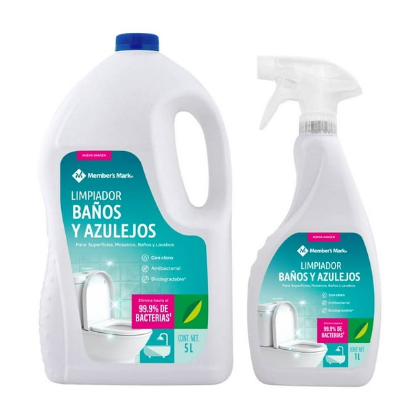 Limpiador de Baños y Azulejos Member's Mark 5 l + Atomizador de 1 l