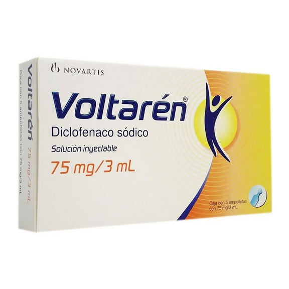 Voltarén NOVARTIS 1 75 mg/ 3 ml 5 Ampolletas