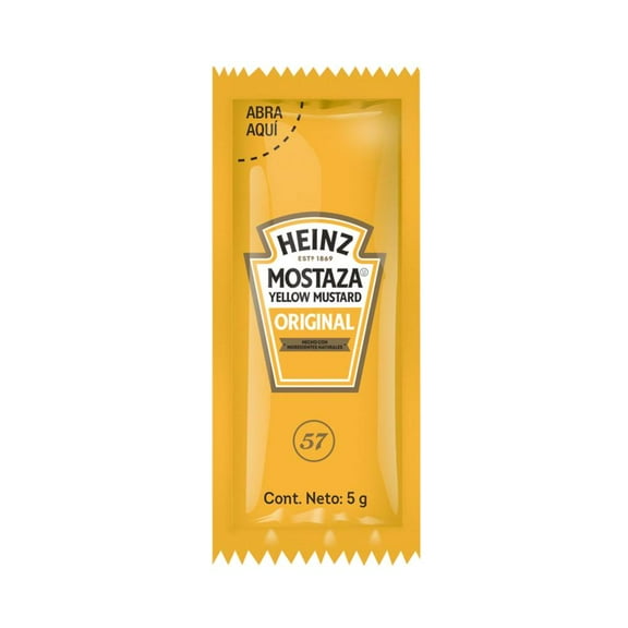 Mostaza Heinz 200 pzas de 5 g c/u