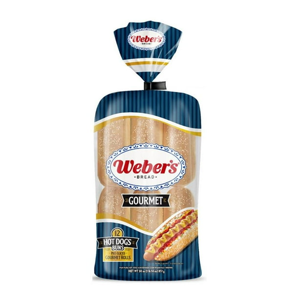 Pan para Hot Dogs Weber's Gourmet 12 pzas